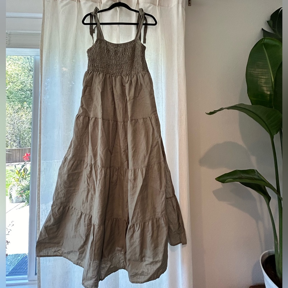 Maternity Dress - Olive Green